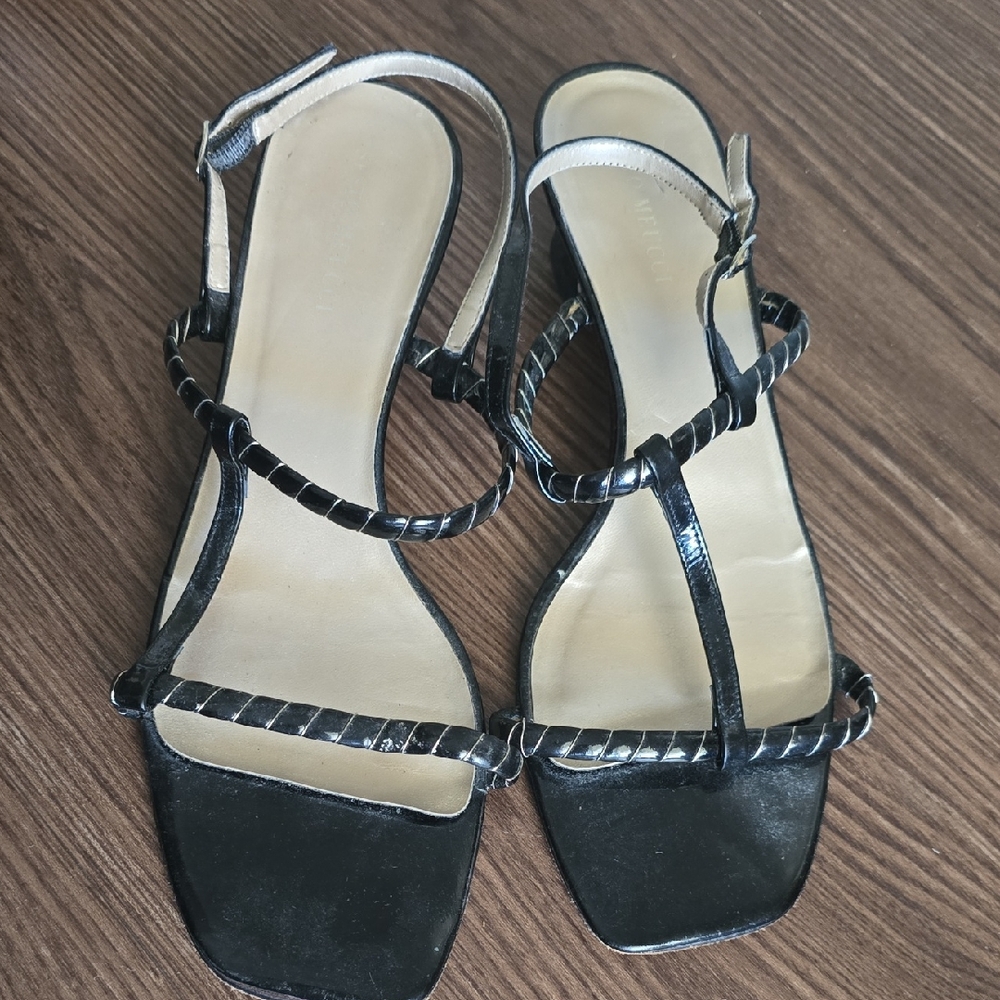 Sesto Meucci Black Strappy‎ Sandals 9